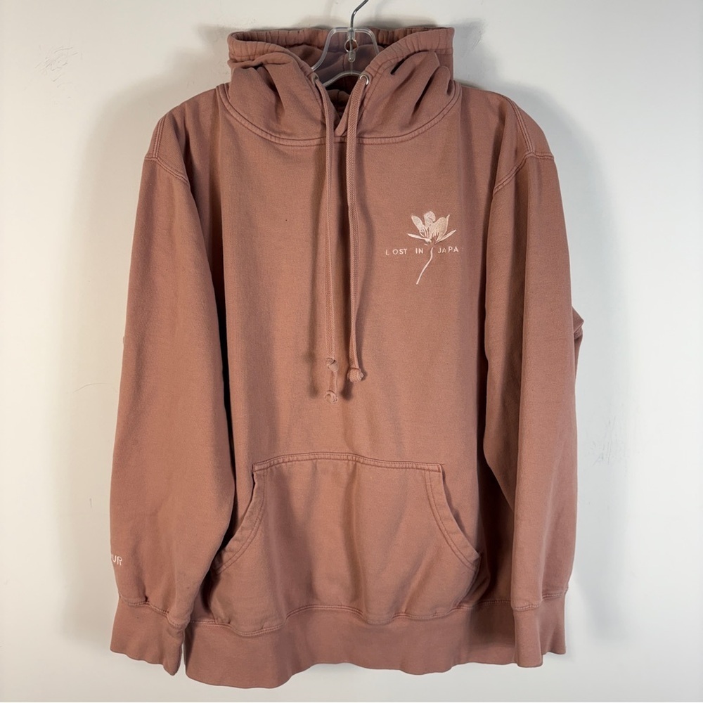 Shawn Mendes Concert Hoodie Lost In Japan Tour Embroidered Lotus Pin XL